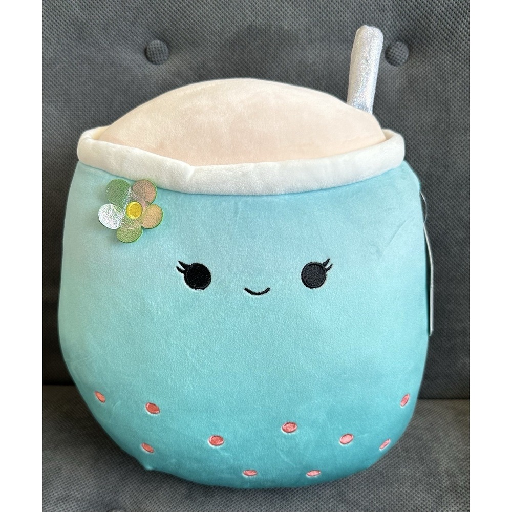 Squishmallows 12" Jakarria‎ Blue Boba Tea Drink Kelly Toy Ultra Soft Plush NEW